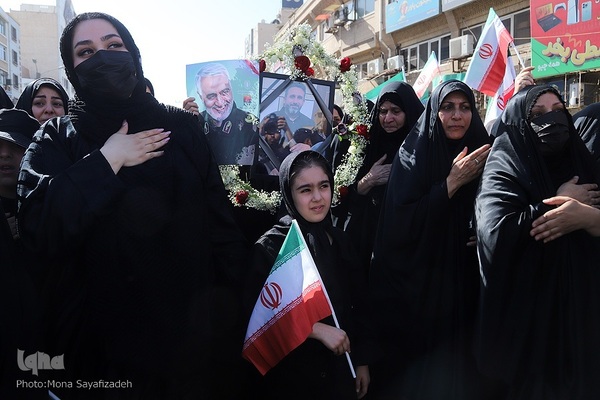 تشییع پیکر شهدای راه وطن در اهواز