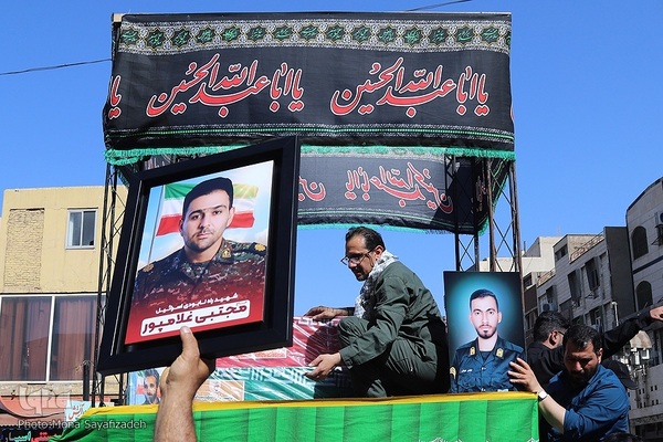 تشییع پیکر شهدای راه وطن در اهواز