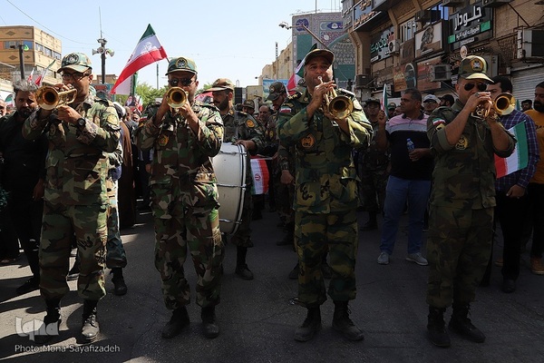 تشییع پیکر شهدای راه وطن در اهواز