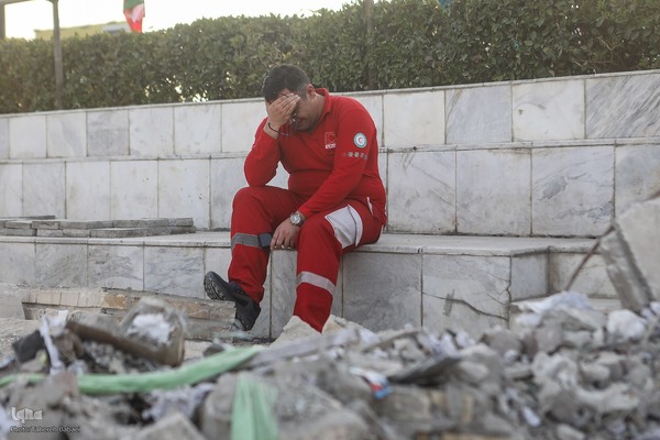 گلباران آمبولانس هدف‌قرارگرفته شده توسط رژیم صهیونیستی در میدان هفت‌تیر
