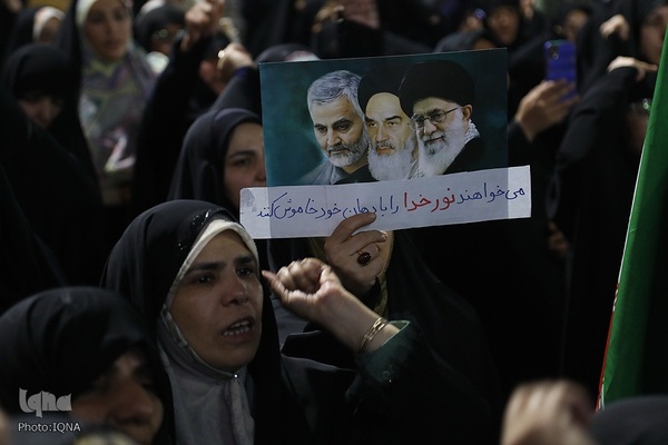 اعلام انزجار و فریاد انتقام مردم قم علیه تجاوز آمریکا به خاک ایران