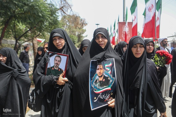 تشییع ‌پیکر شهدای تعرض رژیم اشغالگر صهیونیستی به تهران