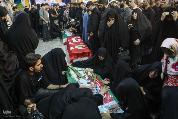 تشییع ‌پیکر شهدای تعرض رژیم اشغالگر صهیونیستی به تهران