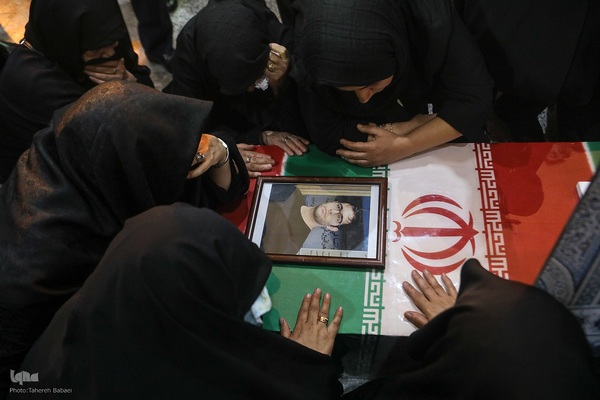 تشییع ‌پیکر شهدای تعرض رژیم اشغالگر صهیونیستی به تهران