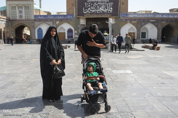 مراسم شیرخوارگان حسینی در حرم عبدالعظیم حسنی