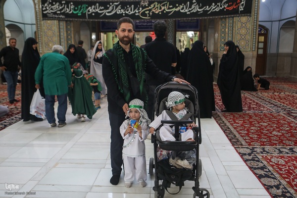 مراسم شیرخوارگان حسینی در حرم عبدالعظیم حسنی