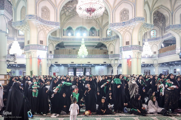 مراسم شیرخوارگان حسینی در حرم عبدالعظیم حسنی