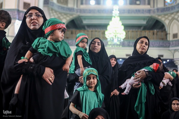 مراسم شیرخوارگان حسینی در حرم عبدالعظیم حسنی