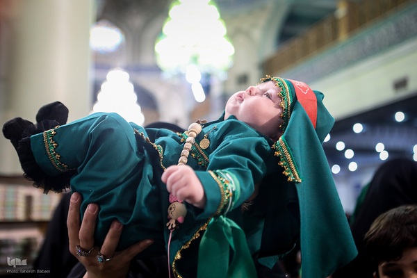 مراسم شیرخوارگان حسینی در حرم عبدالعظیم حسنی