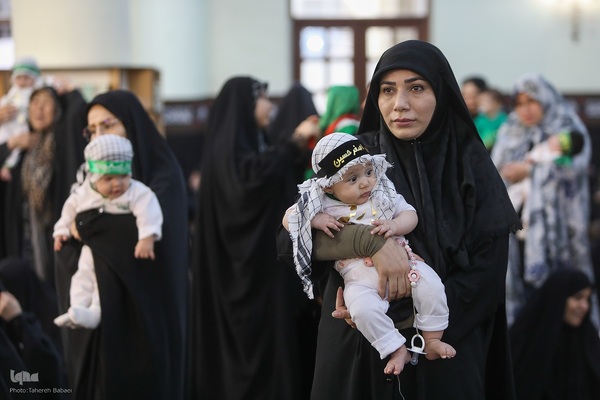 مراسم شیرخوارگان حسینی در حرم عبدالعظیم حسنی