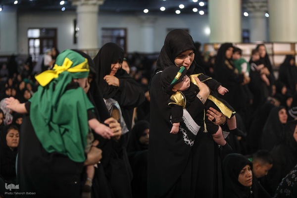 مراسم شیرخوارگان حسینی در حرم عبدالعظیم حسنی