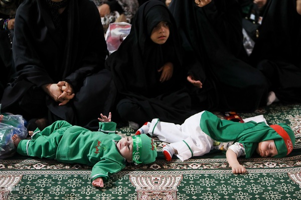 مراسم شیرخوارگان حسینی در حرم عبدالعظیم حسنی