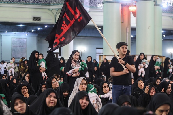 مراسم شیرخوارگان حسینی در حرم عبدالعظیم حسنی