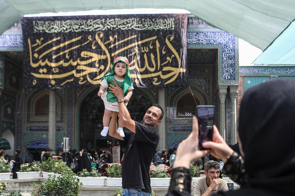 مراسم شیرخوارگان حسینی در حرم عبدالعظیم حسنی