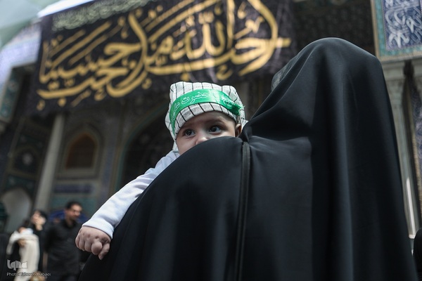 مراسم شیرخوارگان حسینی در حرم عبدالعظیم حسنی