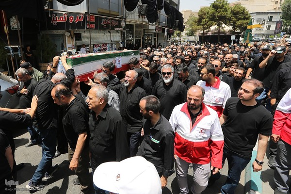 مراسم تشییع و خاکسپاری حافظ قرآن پاسدار شهید احسان ذاکری