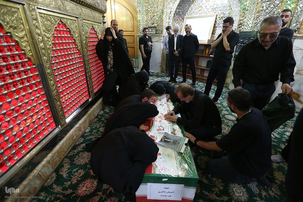 مراسم تشییع و خاکسپاری حافظ قرآن پاسدار شهید احسان ذاکری