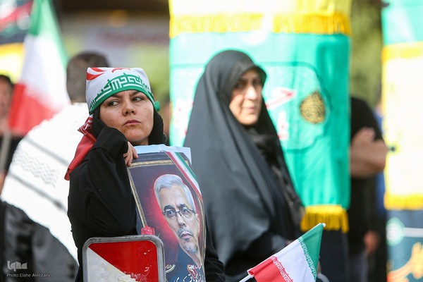 تشییع پیکر ۶۰ شهید اقتدار در تهران