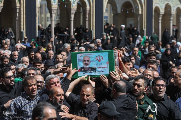 مراسم تشییع و خاکسپاری پیکر شهید سرلشکر حسین سلامی فرمانده کل سپاه