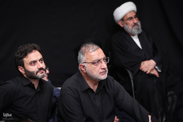 مراسم عزاداری شب تاسوعا در حسینیه امام خمینی(ره)