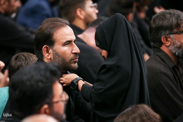 مراسم عزاداری شب تاسوعا در حسینیه امام خمینی(ره)