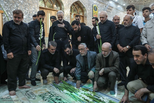 حضور جامعه قرآنی بر مزار شهیدان سلامی و طهرانچی