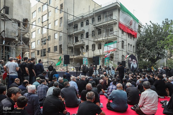 مراسم عزاداری و تجدید بیعت با شهدای حمله تروریستی رژیم صهیونیستی به نارمک