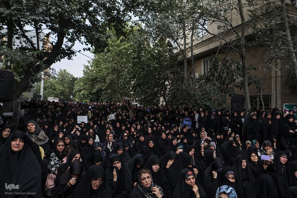 مراسم عزاداری و تجدید بیعت با شهدای حمله تروریستی رژیم صهیونیستی به نارمک