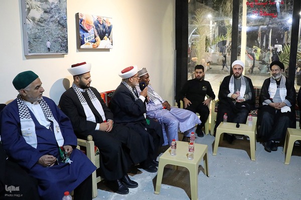 استقبال فلسطینی‌ها از نماینده رهبر انقلاب در موکب الاقصی