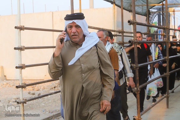 تردد زائران اربعین حسینی از مرز شلمچه