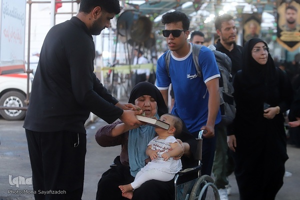 تردد زائران اربعین حسینی از مرز شلمچه