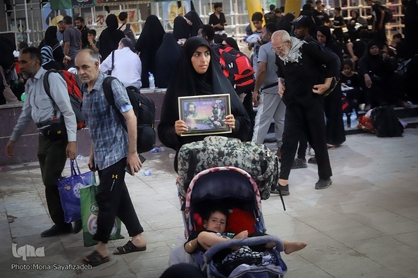 تردد زائران اربعین حسینی از مرز شلمچه