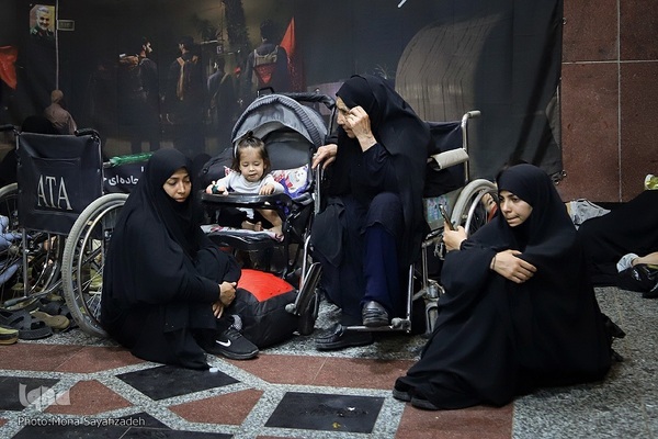 تردد زائران اربعین حسینی از مرز شلمچه