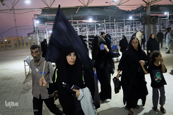 تردد زائران اربعین حسینی از مرز شلمچه