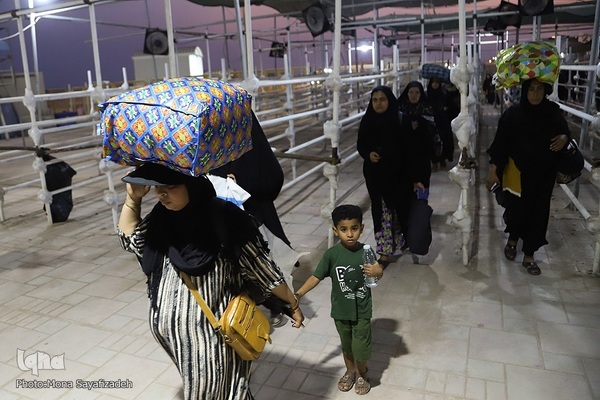 تردد زائران اربعین حسینی از مرز شلمچه