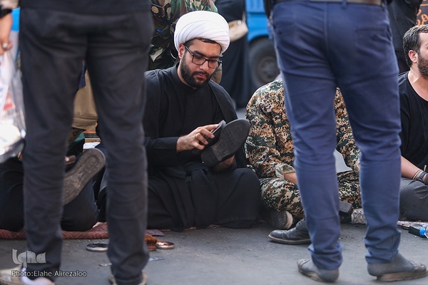 مراسم آیینی جاماندگان اربعین حسینی