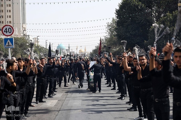 مراسم آیینی جاماندگان اربعین حسینی در مشهد