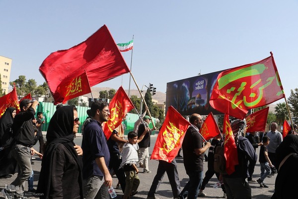 مراسم آیینی جاماندگان اربعین حسینی در شیراز