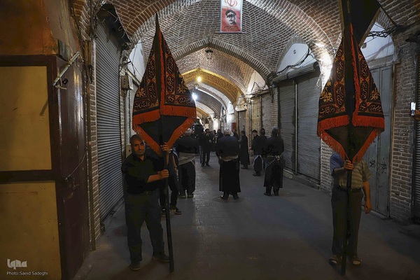 عزاداری اربعین حسینی در بزرگترین بازار مسقف جهان