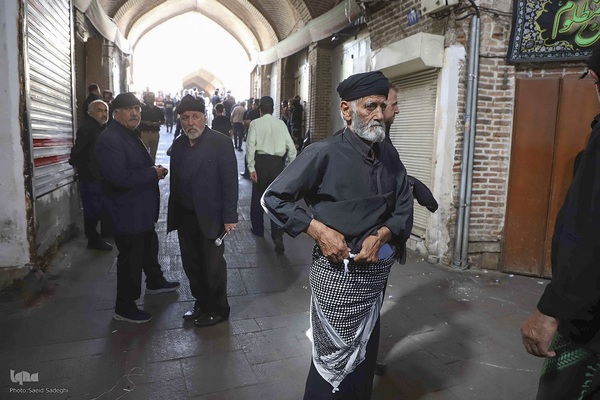 عزاداری اربعین حسینی در بزرگترین بازار مسقف جهان