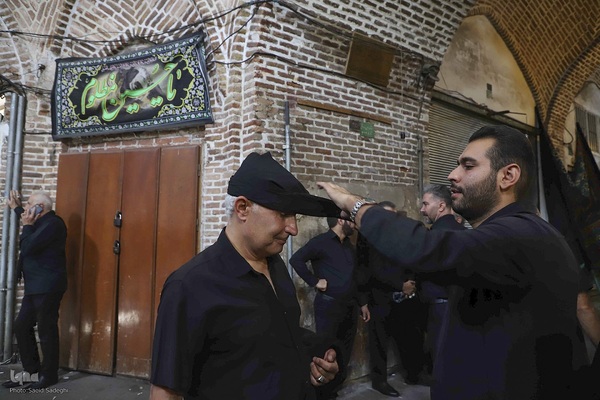 عزاداری اربعین حسینی در بزرگترین بازار مسقف جهان