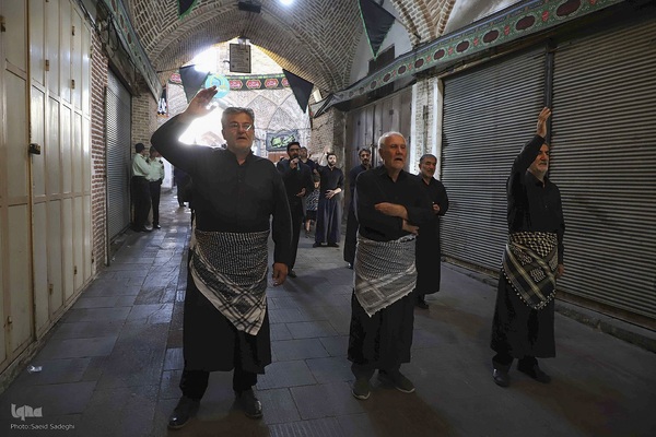 عزاداری اربعین حسینی در بزرگترین بازار مسقف جهان