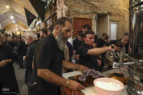 عزاداری اربعین حسینی در بزرگترین بازار مسقف جهان