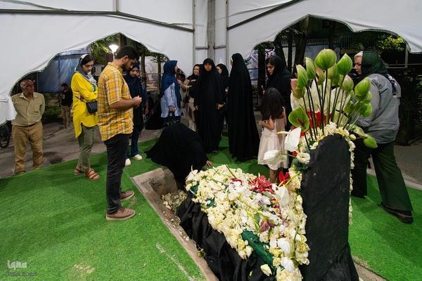 بدرقه پیکر استاد فرشچیان به خانه ابدی