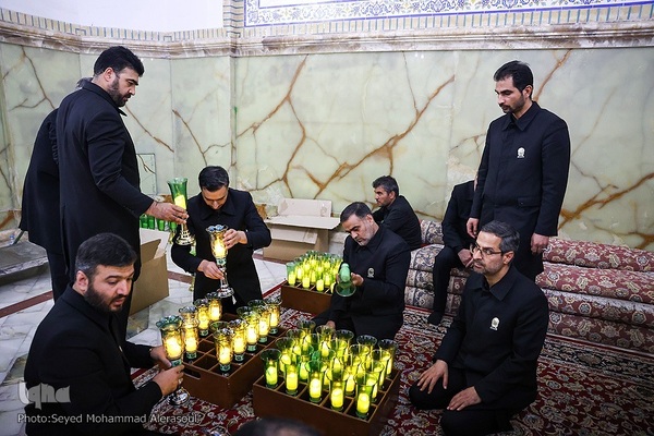 مراسم خطبه‌خوانی شب شهادت امام رضا(ع) در حرم رضوی