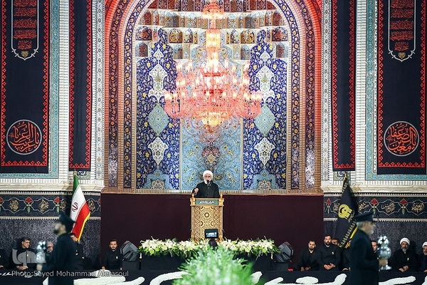 مراسم خطبه‌خوانی شب شهادت امام رضا(ع) در حرم رضوی
