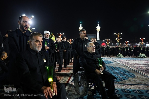مراسم خطبه‌خوانی شب شهادت امام رضا(ع) در حرم رضوی