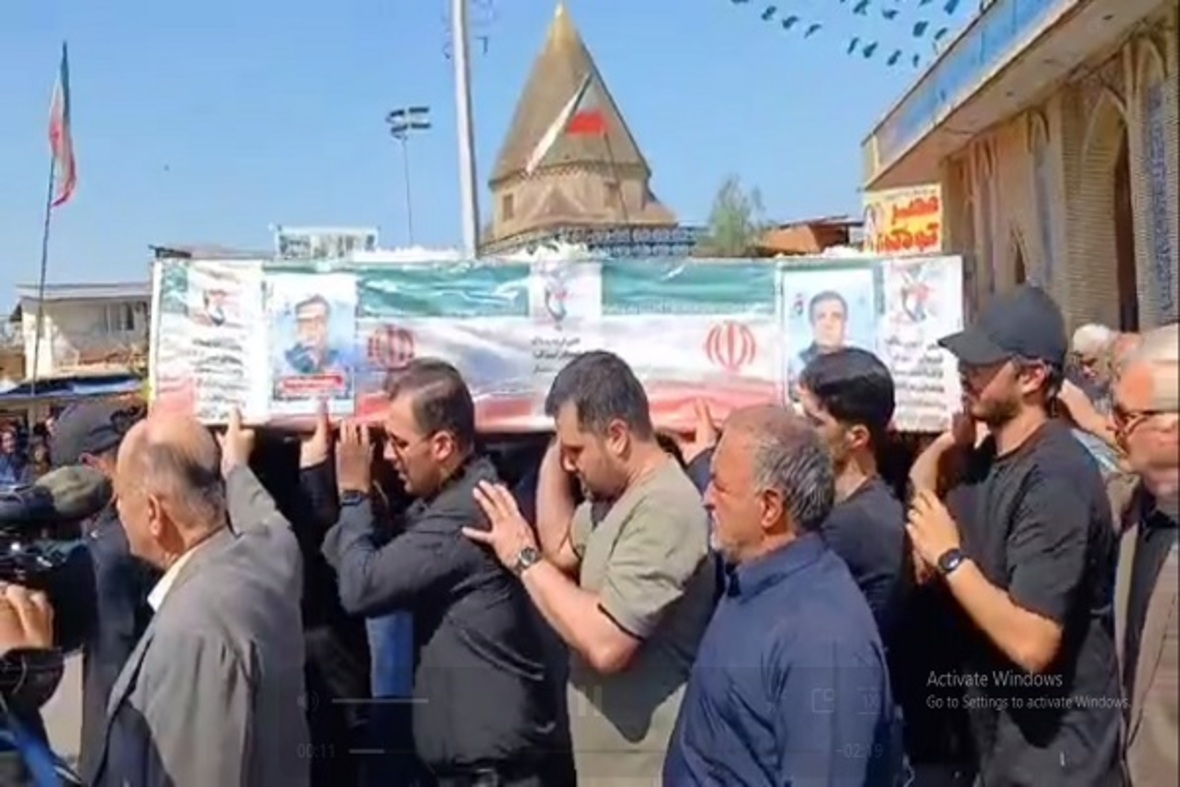 تشییع پیکر جانباز ۷۰ درصد و آزاده دفاع مقدس، سردار شهید محمود دولت‌آبادی در ساری