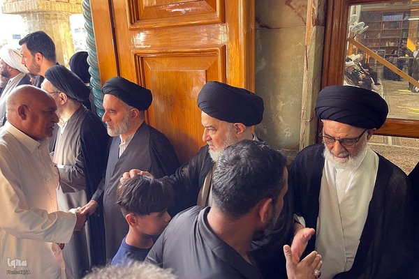 مراسم تشییع پیکر همسر آیت الله العظمی سید علی سیستانی