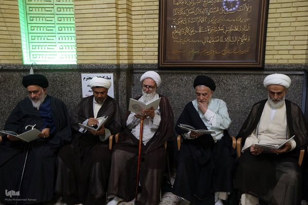 مراسم ختم همسر آیت الله سیستانی در تهران